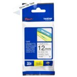 Cinta Brother TZE231 Negro en Blanco, 12mm x 8m SKU: TZE231