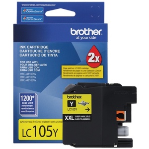 Cartucho Brother LC105Y Amarillo, 1200 Páginas SKU: LC105Y