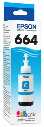 Tanque de Tinta (EcoTank) Epson 664 Cyan 70ml SKU: T664220-AL