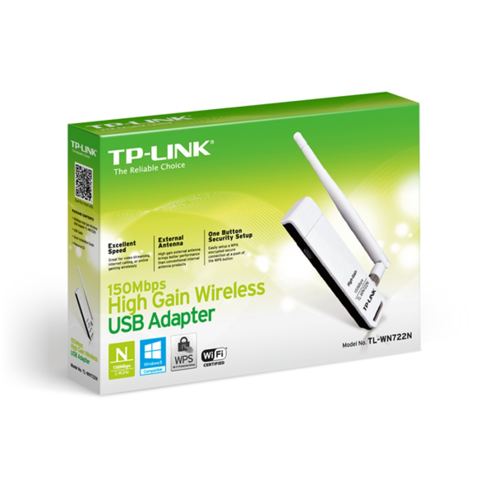 PLACA RED USB TP-LINK WN722N 11N 150MBPS 4DBI