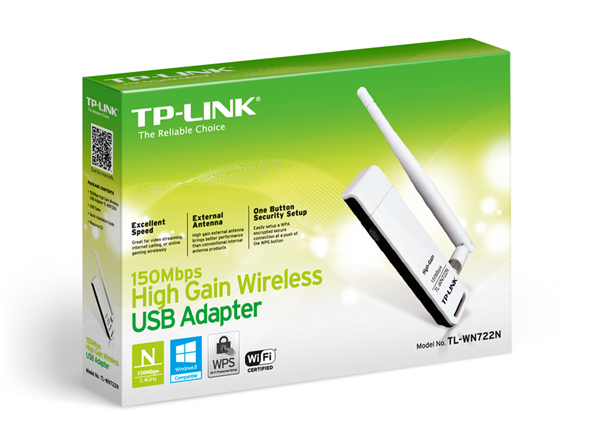 PLACA RED USB TP-LINK WN722N 11N 150MBPS 4DBI