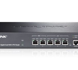 Router TP-LINK Gigabit Ethernet SafeStream, Alámbrico, 3x RJ-45, 1x RS-232 SKU: TL-ER6020