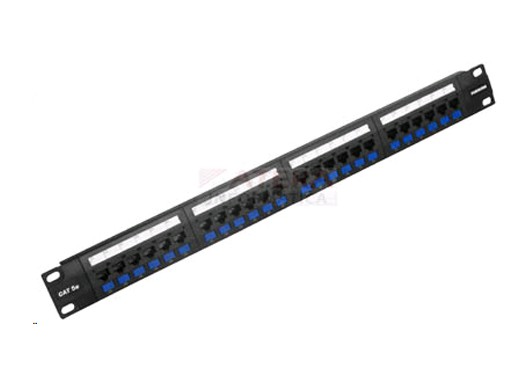 PATCHPANEL 24P FURUKAWA CAT.5E MULTILAN NEGRO