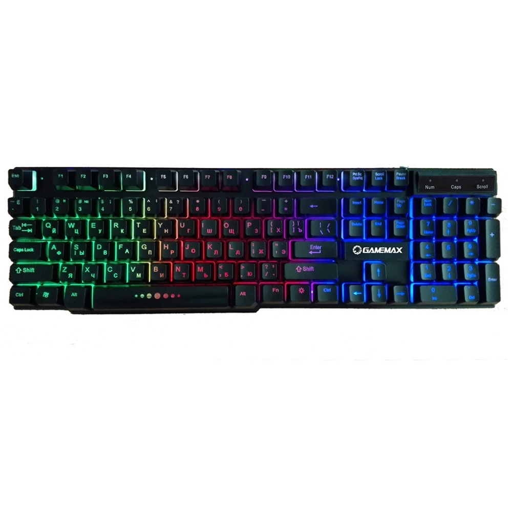 TECLADO GAMEMAX K207-S ILUMINADO 3 COLORES USB