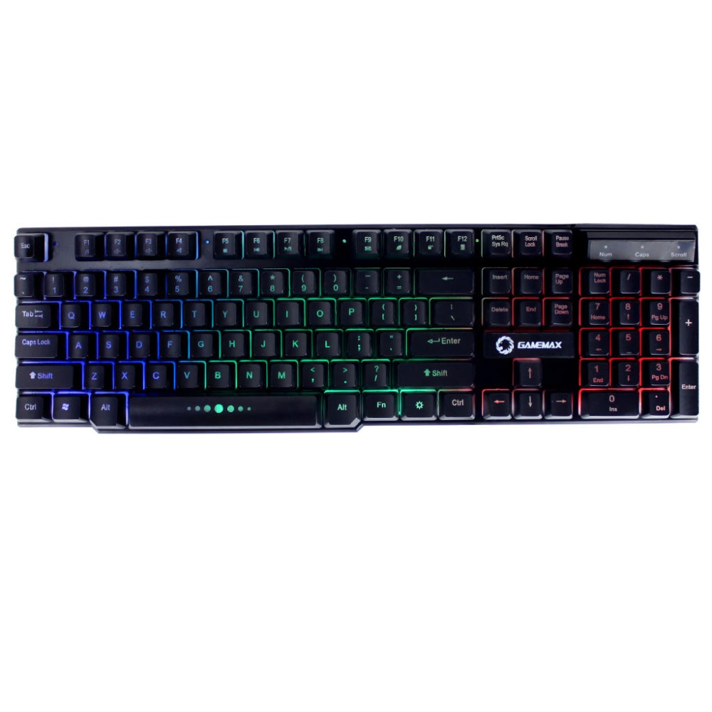 25401 4 1000x1000 - TECLADO GAMEMAX K207-S ILUMINADO 3 COLORES USB