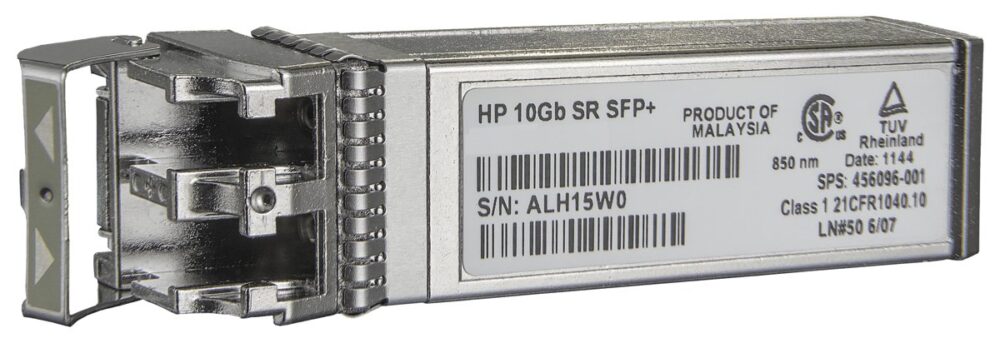 HPE Módulo Transceptor BladeSystem c-Class 10Gb SFP+ SR, 10000 Mbit/s, LC Multimodo, 850nm 455883-B21