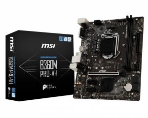 Tarjeta Madre MSI micro ATX B360M PRO-VH, S-1151, Intel B360, HDMI, 32GB DDR4 para Intel ― Compatibles solo para 8va Generación SKU : B360M PRO-VH
