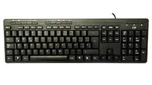 TECLADO CX RETROILUNINADO CX-100 NEGRO / LUZ AZUL