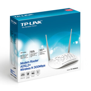 ROUTER 4P+ADSL2 MODEM TP-LINK W8961N N300 2X5DBI