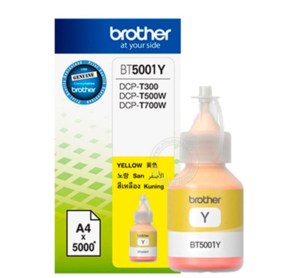 BOTELLA TINTA BROTHER BT-5001 6,000 PAG (AMARILLO