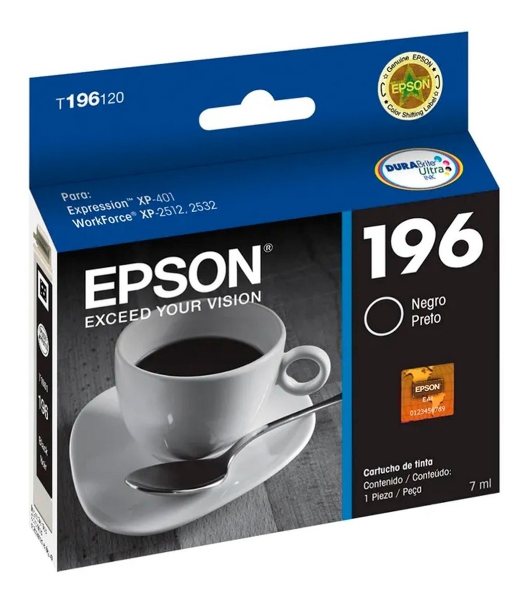 CARTUCHO EPSON T196120-AL NEGRO P/XP-401/XP-411