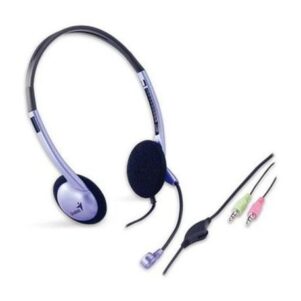 Modelo: HS-04S Genial para juegos en Internet, chat de voz, conferencia en línea Incluye control de volumen en el cable. El micrófono filtra ruido de fondo no deseado. Almohadillas blandas para un mayor confort y durabilidad.