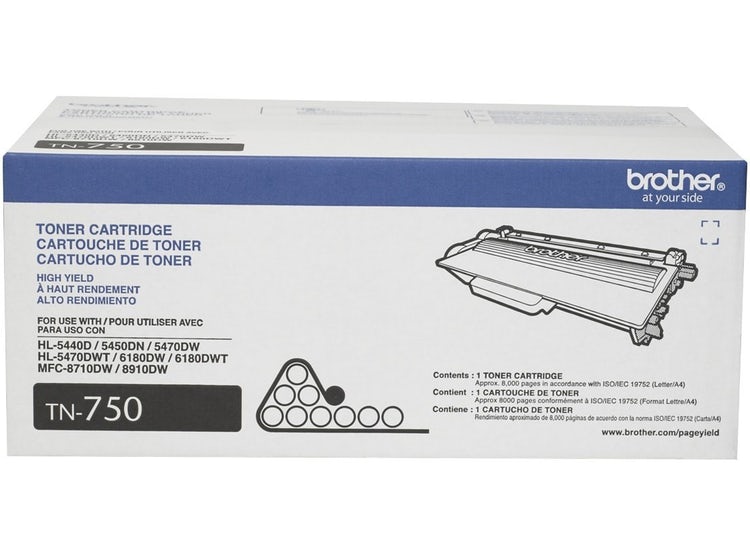 TONER BROTHER TN-750 8,000 PAG (NEGRO)