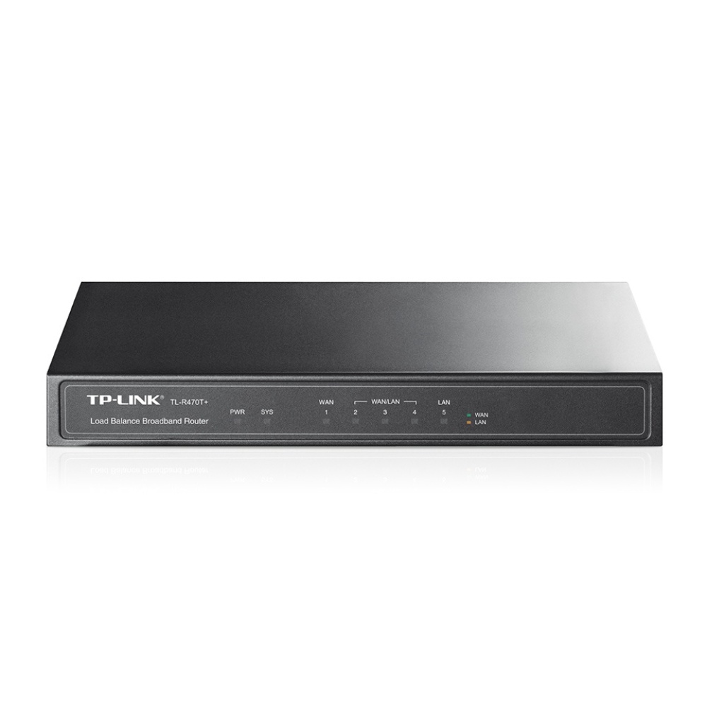 Router Balanceador TP-Link con Firewall TL-R470T+, Fast Ethernet, Alámbrico, 4x RJ-45 SKU: TL-R470T+