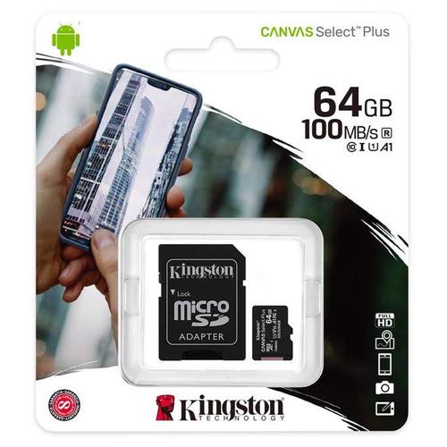 MICRO SD 64GB C10 KINGSTON CANVAS SELECT PLUS