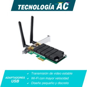 COMEROS TP LINK ArcherT4E 3 301x301 - PLACA RED PCI-E TP-LINK ARCHER T4E AC1200 DUALBAND