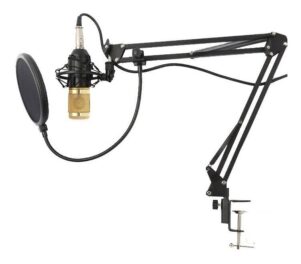 MICROFONO CONDENSER KIT STREAM BRAZO +FILTRO USB