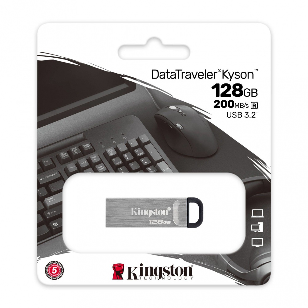 COMEROS KINGSTON DTKN128GB 3 - PEN DRIVE 128GB KINGSTON KYSON 3.2 METALICO