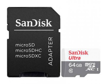 COMEROS SANDISK SDSQUNR 064G GN3MA 1 - MICRO SD 64GB SANDISK ULTRA CLASE 10