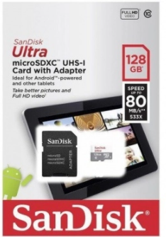 COMEROS SANDISK SDSQUNR 128G GN6TA 1 - MICRO SD 128GB SANDISK ULTRA CLASE 10