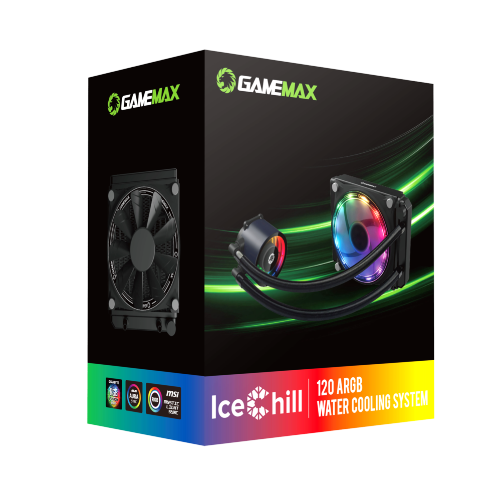 Cooler Cpu Watercooler Gamemax Icechill 120 Argb 05 1000x1000 - CPU COOLER GAMEMAX  WATER  ICECHILL120 ARGB AIO