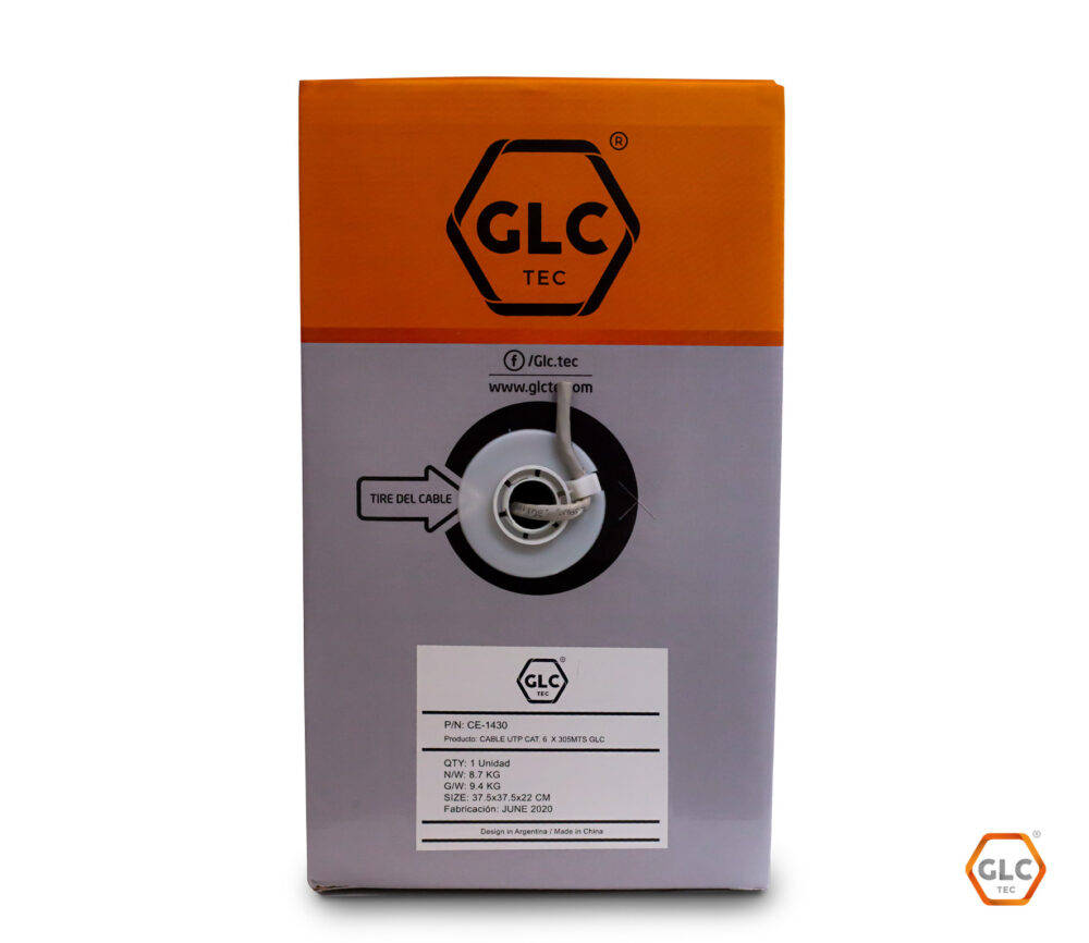 CABLE UTP CAT.6 GLC INTERIOR X 305MTS - Imagen 2