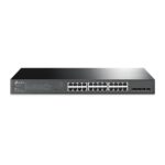 switch tp-link sg2428p vista frontal con puertos