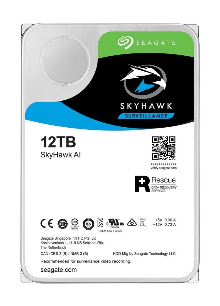 COMEROS SEAGATE ST12000VE0008 1 - DISCO 12TB SEAGATE SATA 6GB/S 5400 256MB SKYHAWK