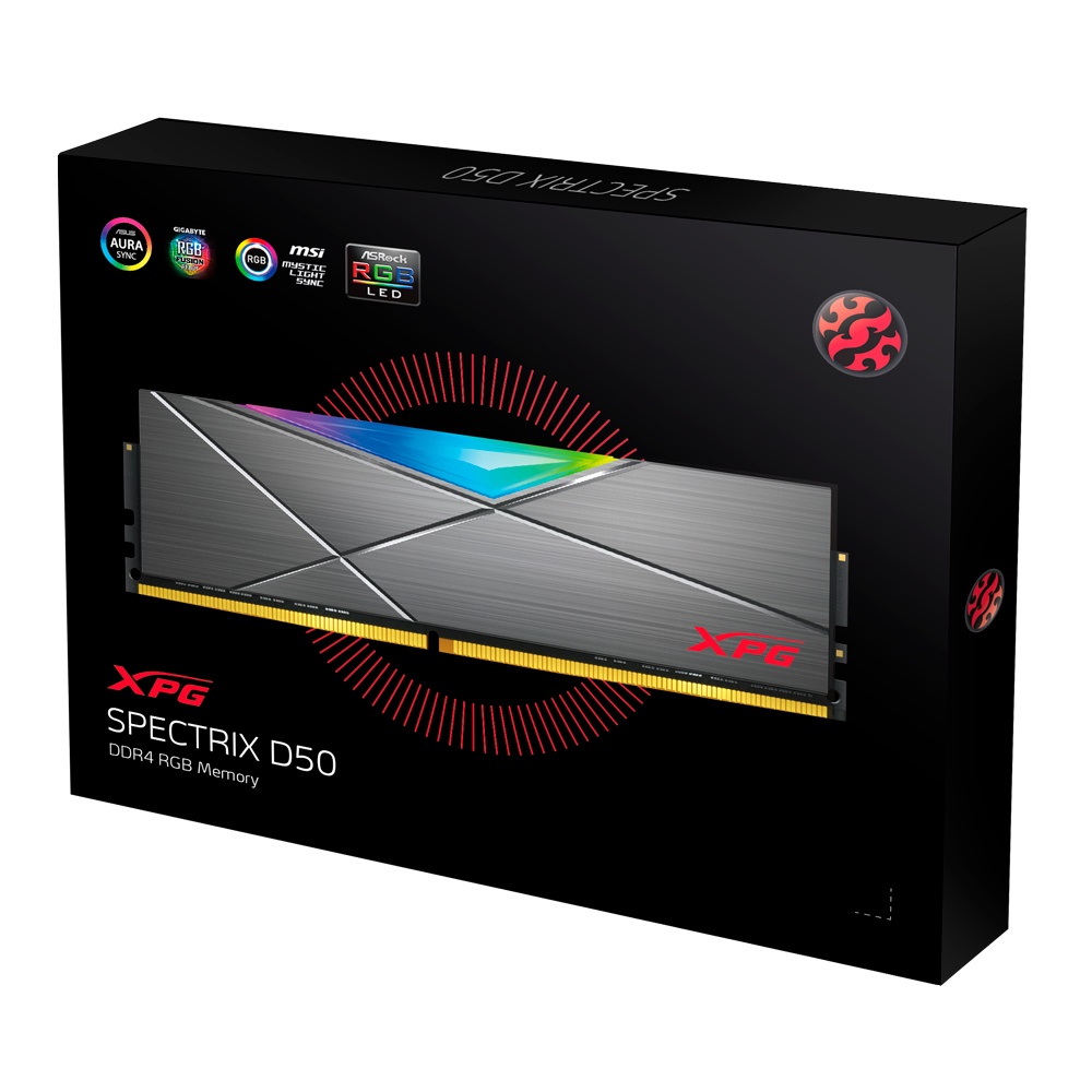 COMEROS XPG AX4U32008G16A ST50 1 - MEMORIA DDR4 8GB ADATA XPG 3200MHZ SPECTRIX D50G RGB