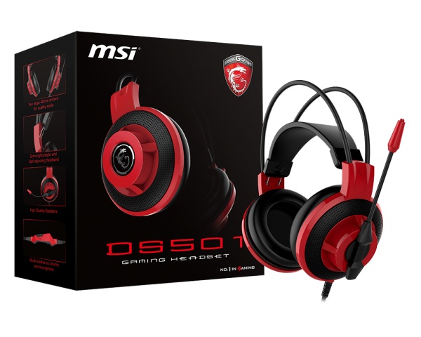 COMEROS MSI DS501GAMINGHEADSET 1 - AURICULARES MSI GAMING HEADSET DS501 JACK 3.5