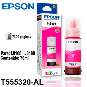 BOTELLA EPSON T555320-AL MAGENTA P/L8160/L8180