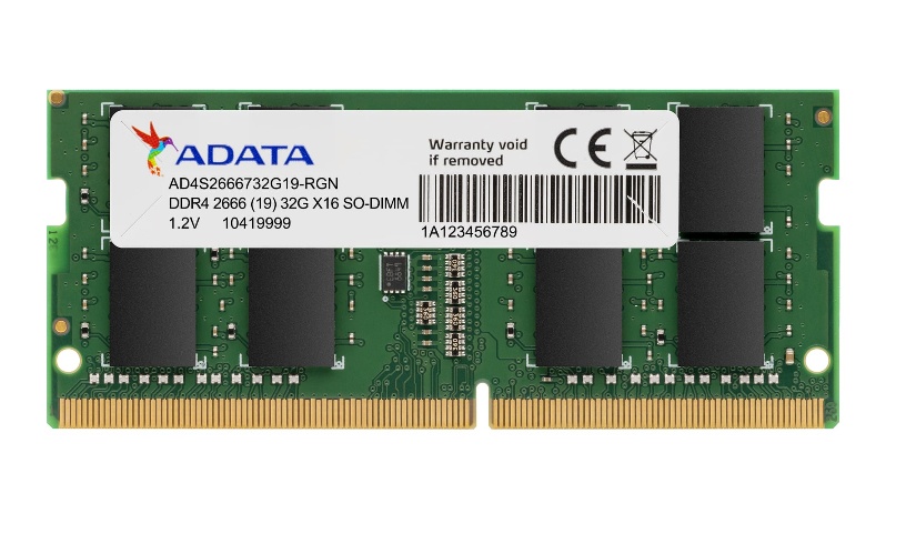 COMEROS ADATA AD4S26668G19 SGN 1 - MEMORIA SODIMM DDR4 8GB ADATA 2666MHZ SINGLE TRAY