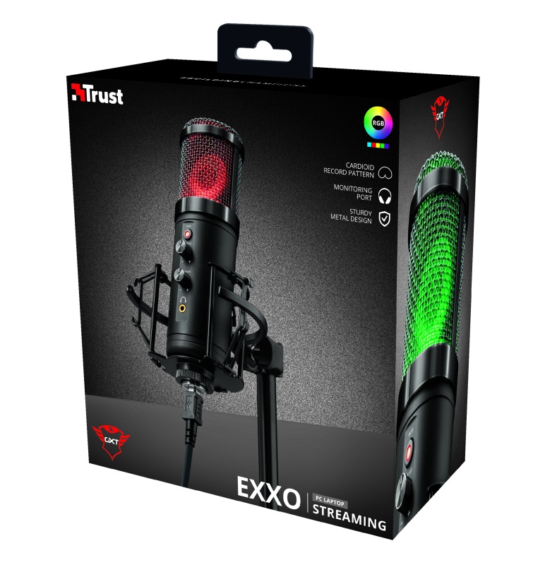 Trust - GXT 256 Exxo Negro Micrófono para PC - MOUSE SANTIAGO