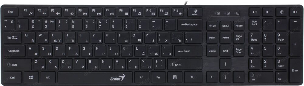 TECLADO GENIUS SLIMSTAR C126 SMART USB BLACK - Imagen 3