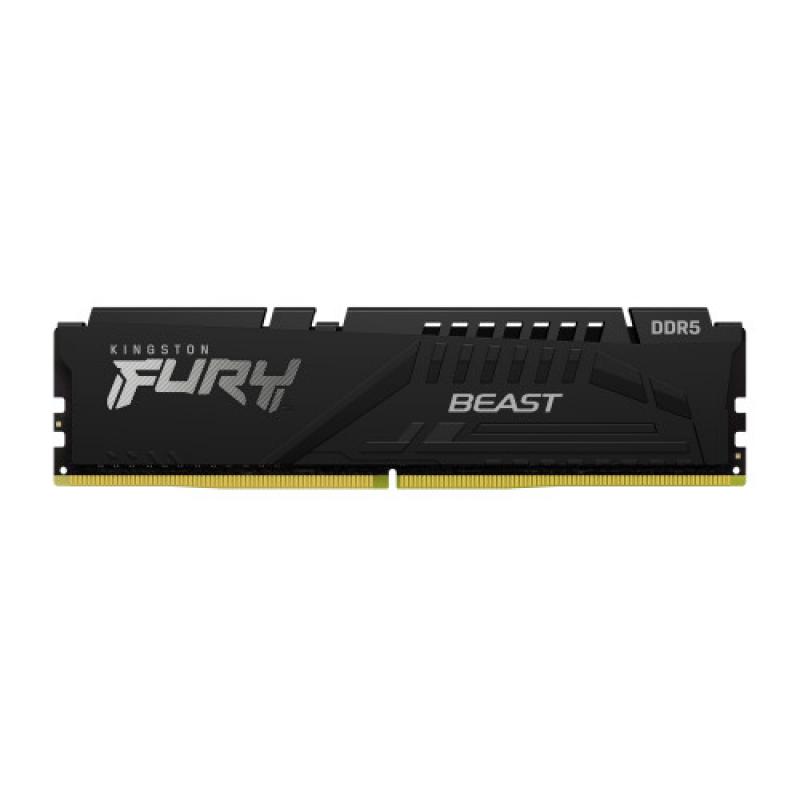 memoria kingston fury beast black ddr5 16gb 5600mhz cl40 kf556c40bb 16 - MEMORIA DDR5 16GB KINGSTON 5600MHZ CL40 FURY BEAST BLACK