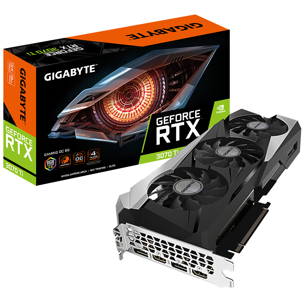 COMEROS GIGABYTE GV N307TGAMINGOC 8GD 1 - PLACA DE VIDEO 8GB RTX 3070 TI GIGABYTE GAMING OC 8GD (I)