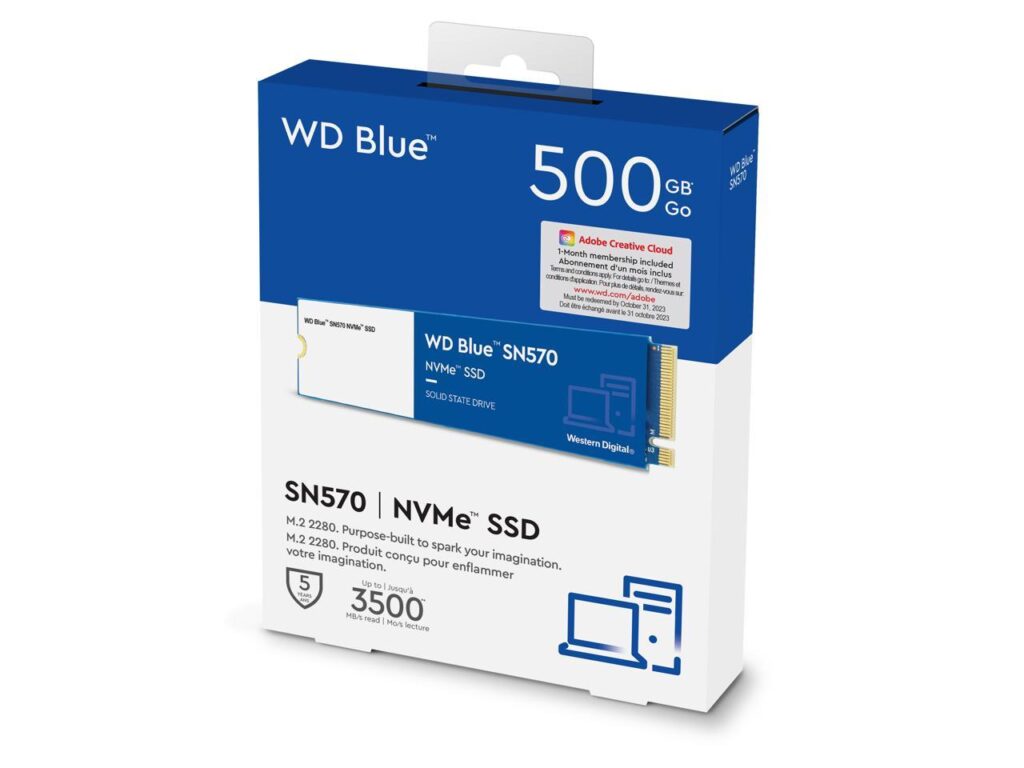 WDS500G3B0C 01 1024x768 - DISCO SSD M.2 NVME 500GB WESTERN DIGITAL BLUE SN 570