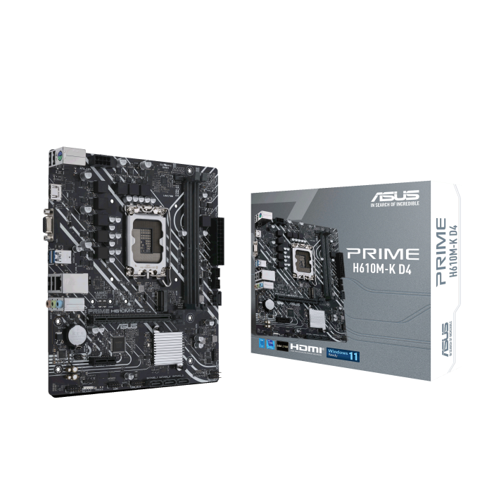 PRIME H610M K D4 - MOTHERBD ASUS S1700 PRIME H610M-K D4 BOX M-ATX