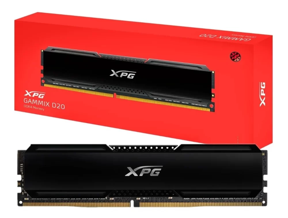 AX4U32008G16A SB10 1000x757 - MEMORIA DDR4 8GB ADATA XPG 3200MHZ GAMMIX D10 BLACK