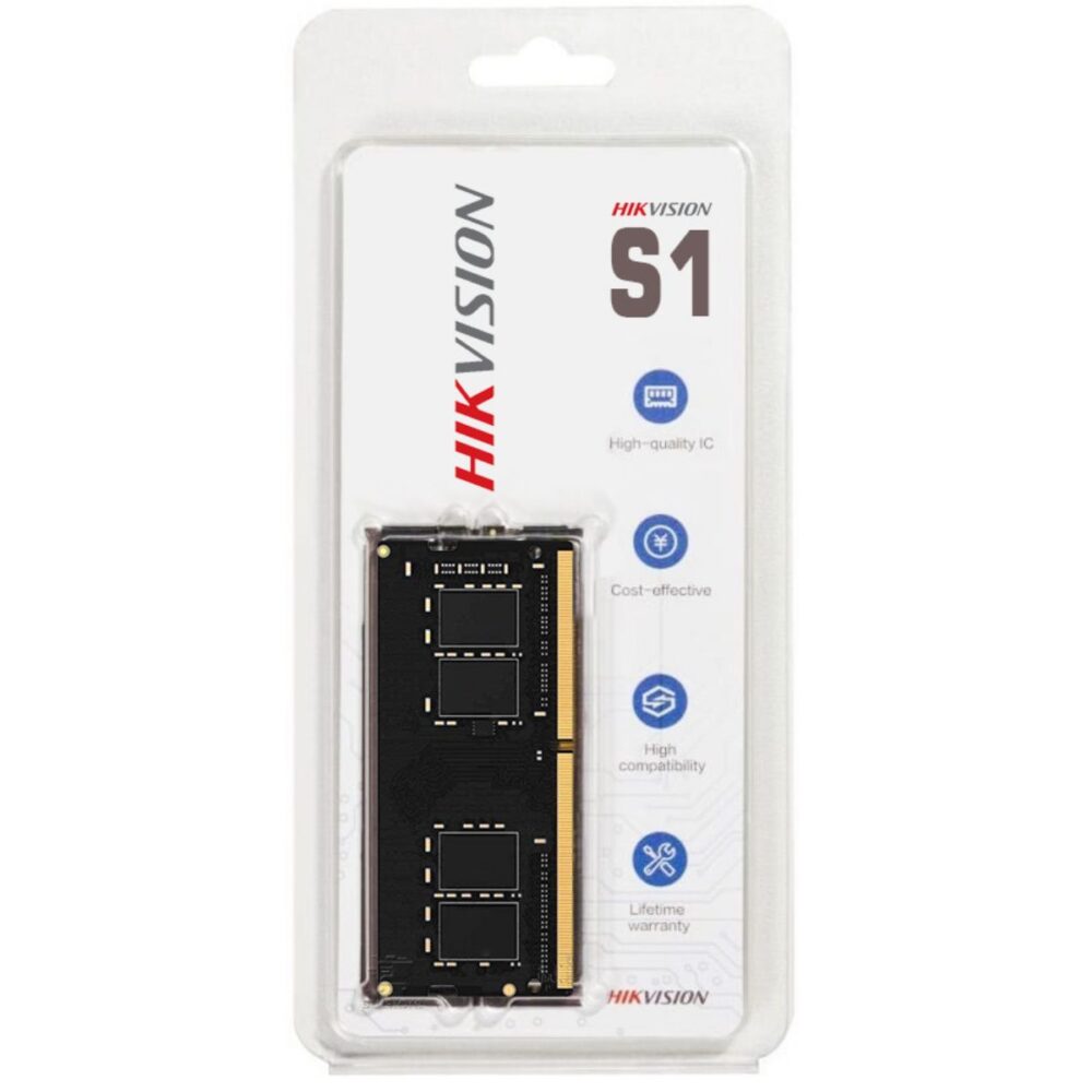 Hikvision S1 1000x1000 - MEMORIA SODIMM DDR4 4GB HIKVISION 2666MHZ CL19 BLISTER