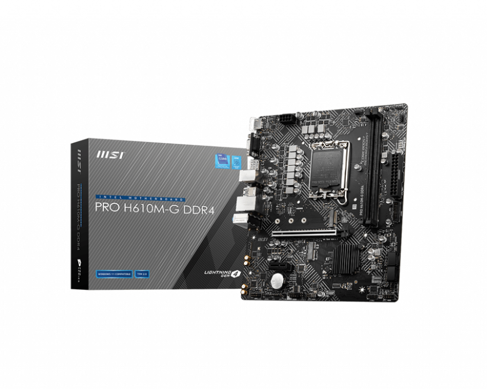 PRO H610M G DDR4 1000x800 - MOTHERBD MSI S1700 H610M-G DDR4 BOX M-ATX