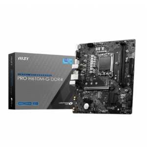 PRO H610M G DDR4 301x301 - MOTHERBD MSI S1700 H610M-G DDR4 BOX M-ATX