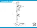 SOPORTE TV/MON ESCRITORIO INTELAID 13`-32` - Imagen 2