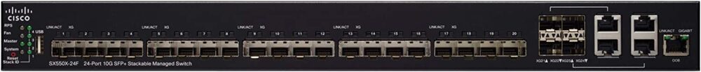 SX550X 24F K9 NA  1000x103 - Switch 24P Cisco SX550X-24F 10G SFP+ Stack + ADM
