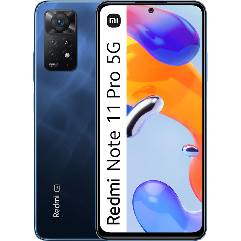 xiaomi redmi note 11 pro 5g 8gb 128gb dual sim azul - CELULAR XIAOMI REDMI NOTE 11 PRO 5G 8GB+128G BLUE