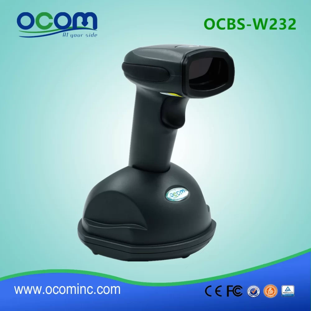 OCBS W232 Charging Base 2.4G Wireless Bluetooth 2D QR Barcode Scanner 3.jpg 1000x1000 - LECTOR OCOM IMAGER OCBS-W232 USB 1D-2D WIRELESS
