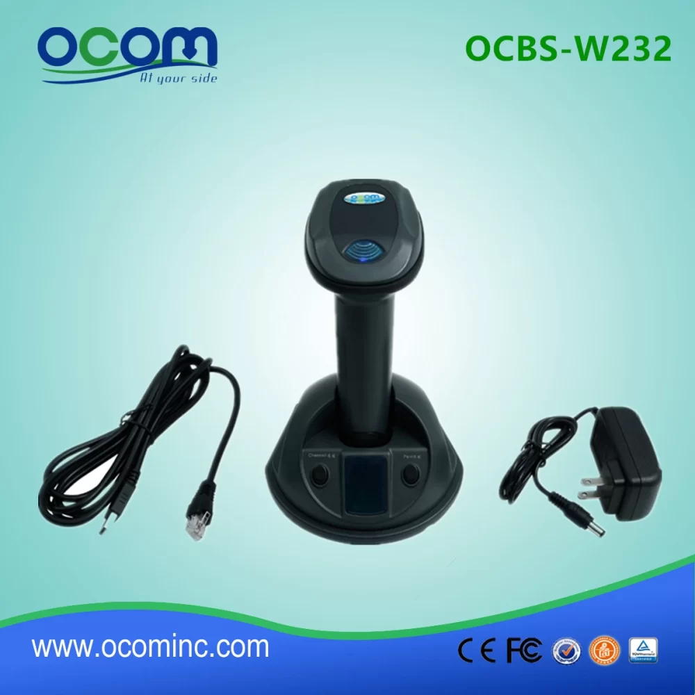 OCBS W232 Charging Base 2.4G Wireless Bluetooth 2D QR Barcode Scanner 5.jpg 1000x1000 - LECTOR OCOM IMAGER OCBS-W232 USB 1D-2D WIRELESS