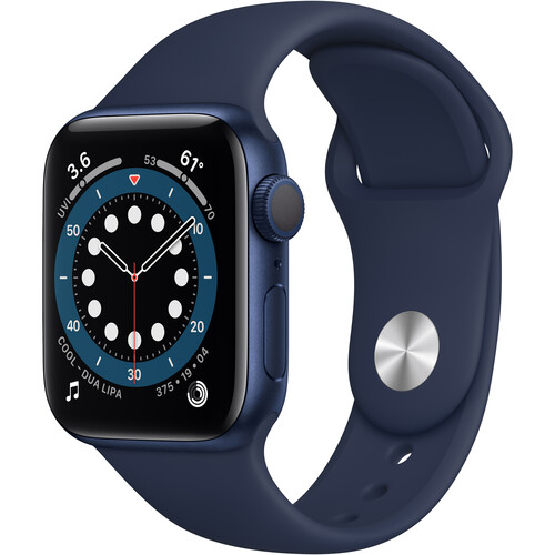 SMART WATCH APPLE SERIE 6 40MM BLUE ALUMINUM SPORT - SMART WATCH APPLE SERIE 6 40MM BLUE ALUMINUM SPORT