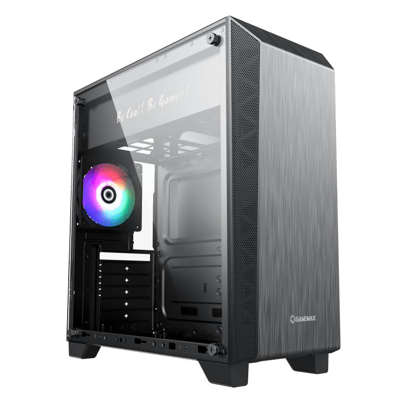 GABINETE GAMEMAX H602-WB 1 FAN VERDE - Styletec