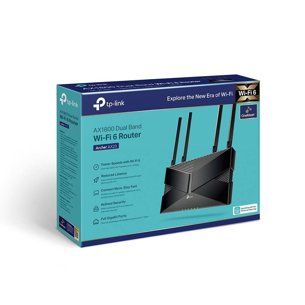 ROUTER 4P TP LINK ARCHER AX23 AX1800 WIFI 6l - ROUTER 4P TP-LINK ARCHER AX23 AX1800 WIFI 6